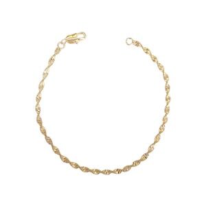 Laminated‎ Gold Filled Petite Woven Gold Bracelet Delicate Jewelry 2.2N-7